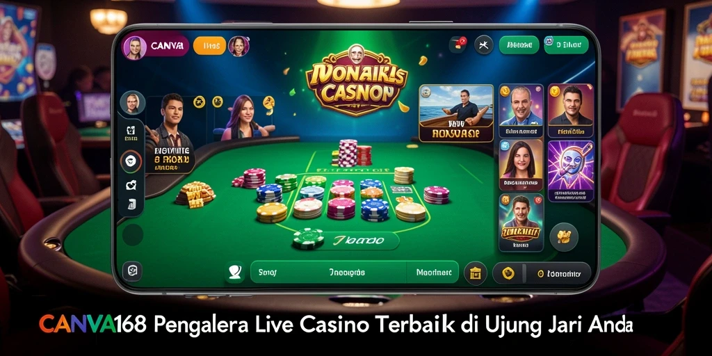Tampilan gameplay Live Casino yang mengasyikkan di CANVA168.