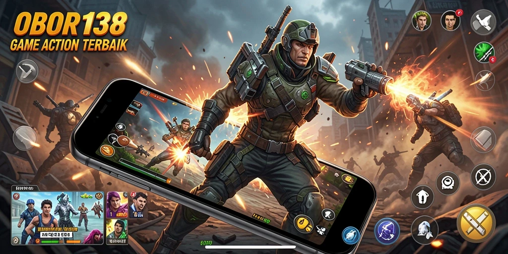 Gameplay seru dan menegangkan dari OBOR138 di layar.